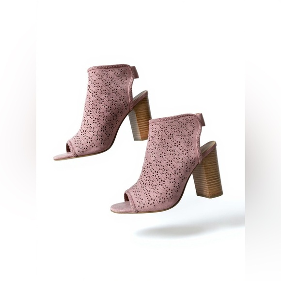 LC Lauren Conrad Hazelnut Visit Women's Peep Toe Boots size 9.5 - Picture 1 of 6